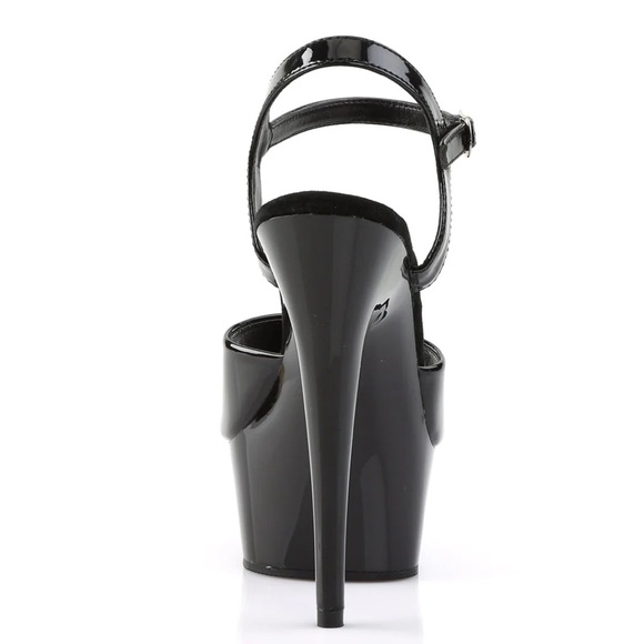 Elegant Black Platform Heels - Picture 4 of 11